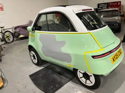 Click Here To Enlarge This Photo Of Minor Bodywork Repair In Nottingham For Electric Vehicle