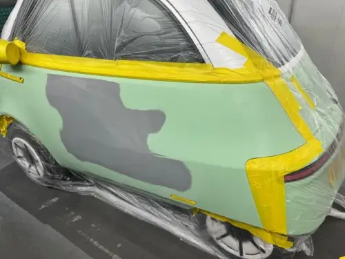 Click Here To Enlarge This Photo Of Minor Bodywork Repair In Nottingham For Electric Vehicle